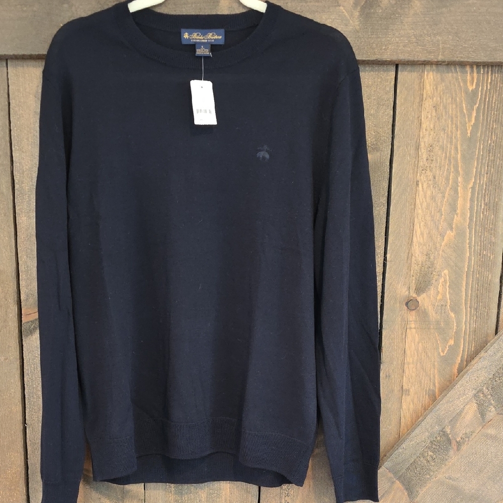 Brooks Brothers Blue Crewneck Sweater